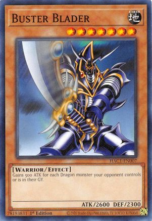 Buster Blader (HAC1-EN007) - Hidden Arsenal: Chapter 1 1st Edition Hidden Arsenal: Chapter 1 Yugioh Single  Squirtle Squad Card Shop.