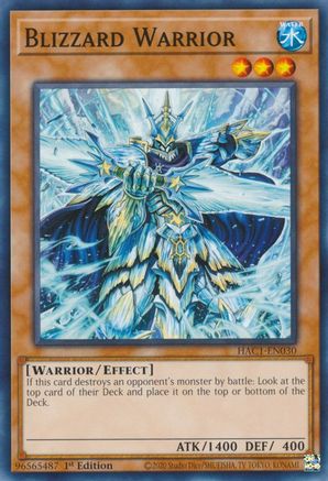Blizzard Warrior (HAC1-EN030) - Hidden Arsenal: Chapter 1 1st Edition Hidden Arsenal: Chapter 1 Yugioh Single  Squirtle Squad Card Shop.