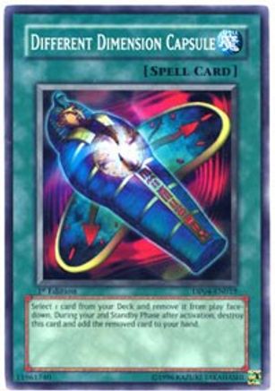 Different Dimension Capsule (DP04-EN019) - Duelist Pack 4: Zane Truesdale Unlimited Duelist Pack 4: Zane Truesdale Yugioh Single  Squirtle Squad Card Shop.