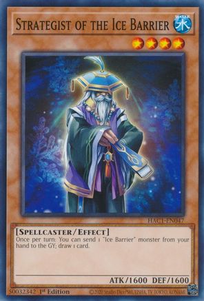 Strategist of the Ice Barrier (HAC1-EN047) - Hidden Arsenal: Chapter 1 1st Edition Hidden Arsenal: Chapter 1 Yugioh Single  Squirtle Squad Card Shop.