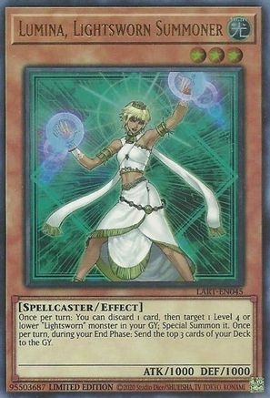 Lumina, Lightsworn Summoner (LART-EN045) - The Lost Art Promotion Limited The Lost Art Promotion Yugioh Single  Squirtle Squad Card Shop.