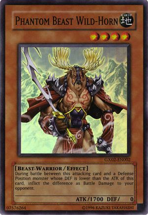 Phantom Beast Wild-Horn (GX02-EN002) - GX Tag Force Promo Limited GX Tag Force Promo Yugioh Single  Squirtle Squad Card Shop.