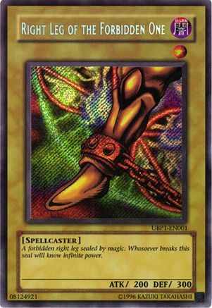 Right Leg of the Forbidden One (UBP1-EN001) - GX Ultimate Beginner's Pack 1 Limited GX Ultimate Beginner's Pack 1 Yugioh Single  Squirtle Squad Card Shop.