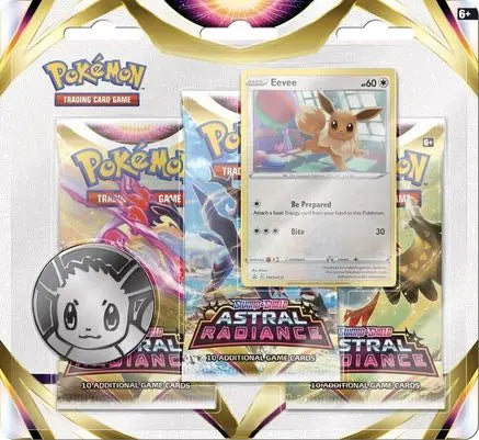 Astral Radiance 3 Pack Blister [Eevee] SWSH10: Astral Radiance Pokemon Sealed  Squirtle Squad Card Shop.