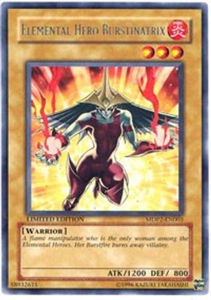 Elemental Hero Burstinatrix (MDP2-EN003) - McDonald's Promo Series 2 Limited McDonald's Promo Series 2 Yugioh Single  Squirtle Squad Card Shop.