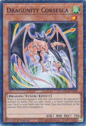 Dragunity Corsesca (Duel Terminal) (HAC1-EN158) - Hidden Arsenal: Chapter 1 1st Edition Hidden Arsenal: Chapter 1 Yugioh Single  Squirtle Squad Card Shop.