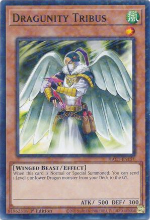 Dragunity Tribus (Duel Terminal) (HAC1-EN151) - Hidden Arsenal: Chapter 1 1st Edition Hidden Arsenal: Chapter 1 Yugioh Single  Squirtle Squad Card Shop.