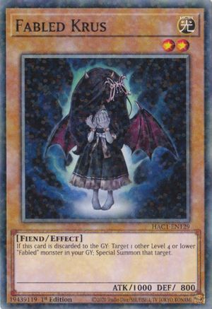 Fabled Krus (Duel Terminal) (HAC1-EN129) - Hidden Arsenal: Chapter 1 1st Edition Hidden Arsenal: Chapter 1 Yugioh Single  Squirtle Squad Card Shop.