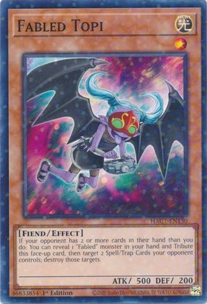 Fabled Topi (Duel Terminal) (HAC1-EN130) - Hidden Arsenal: Chapter 1 1st Edition Hidden Arsenal: Chapter 1 Yugioh Single  Squirtle Squad Card Shop.