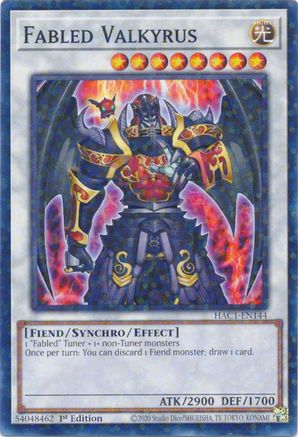 Fabled Valkyrus (Duel Terminal) (HAC1-EN144) - Hidden Arsenal: Chapter 1 1st Edition Hidden Arsenal: Chapter 1 Yugioh Single  Squirtle Squad Card Shop.