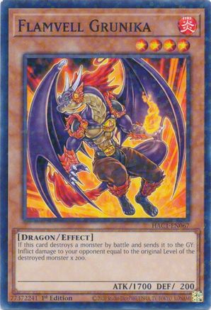 Flamvell Grunika (Duel Terminal) (HAC1-EN067) - Hidden Arsenal: Chapter 1 1st Edition Hidden Arsenal: Chapter 1 Yugioh Single  Squirtle Squad Card Shop.