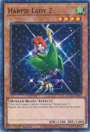Harpie Lady 2 (Duel Terminal) (HAC1-EN011) - Hidden Arsenal: Chapter 1 1st Edition Hidden Arsenal: Chapter 1 Yugioh Single  Squirtle Squad Card Shop.