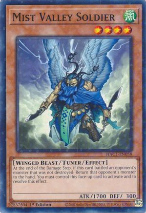 Mist Valley Soldier (Duel Terminal) (HAC1-EN058) - Hidden Arsenal: Chapter 1 1st Edition Hidden Arsenal: Chapter 1 Yugioh Single  Squirtle Squad Card Shop.
