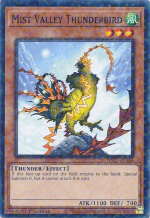 Mist Valley Thunderbird (Duel Terminal) (HAC1-EN056) - Hidden Arsenal: Chapter 1 1st Edition Hidden Arsenal: Chapter 1 Yugioh Single  Squirtle Squad Card Shop.