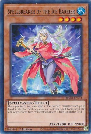 Spellbreaker of the Ice Barrier (Duel Terminal) (HAC1-EN041) - Hidden Arsenal: Chapter 1 1st Edition Hidden Arsenal: Chapter 1 Yugioh Single  Squirtle Squad Card Shop.