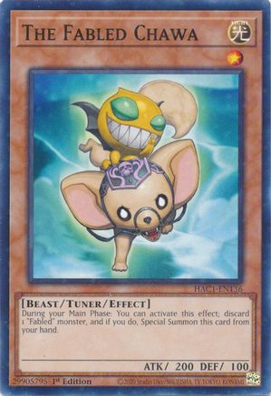 The Fabled Chawa (Duel Terminal) (HAC1-EN136) - Hidden Arsenal: Chapter 1 1st Edition Hidden Arsenal: Chapter 1 Yugioh Single  Squirtle Squad Card Shop.