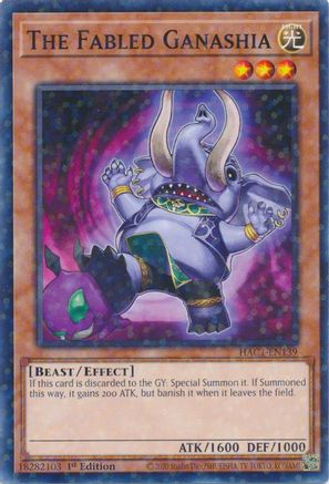 The Fabled Ganashia (Duel Terminal) (HAC1-EN139) - Hidden Arsenal: Chapter 1 1st Edition Hidden Arsenal: Chapter 1 Yugioh Single  Squirtle Squad Card Shop.