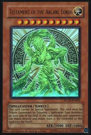 Testament of the Arcane Lords (WCPS-EN601) - World Championship Series Limited World Championship Series Yugioh Single  Squirtle Squad Card Shop.