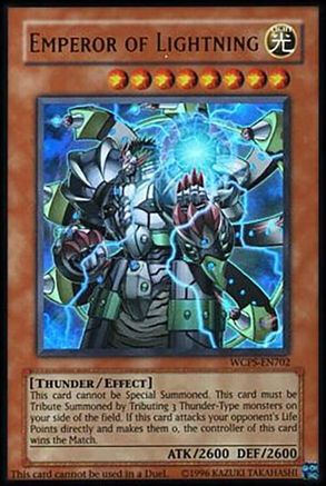 Emperor of Lightning (WCPS-EN702) - World Championship Series Limited World Championship Series Yugioh Single  Squirtle Squad Card Shop.