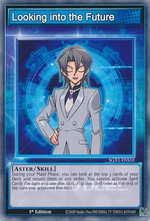 Looking into the Future (SGX1-ENS10) - Speed Duel GX: Duel Academy Box 1st Edition Speed Duel GX: Duel Academy Box Yugioh Single  Squirtle Squad Card Shop.