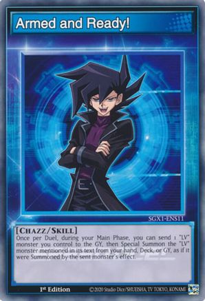 Armed and Ready! (SGX1-ENS11) - Speed Duel GX: Duel Academy Box 1st Edition Speed Duel GX: Duel Academy Box Yugioh Single  Squirtle Squad Card Shop.