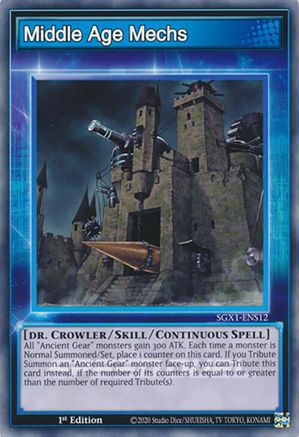Middle Age Mechs (SGX1-ENS12) - Speed Duel GX: Duel Academy Box 1st Edition Speed Duel GX: Duel Academy Box Yugioh Single  Squirtle Squad Card Shop.