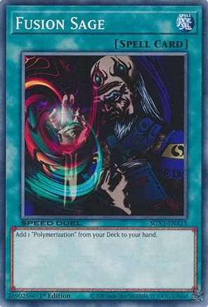 Fusion Sage (SGX1-ENA13) - Speed Duel GX: Duel Academy Box 1st Edition Speed Duel GX: Duel Academy Box Yugioh Single  Squirtle Squad Card Shop.