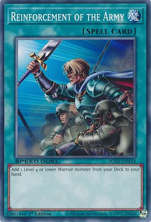 Reinforcement of the Army (A) (SGX1-ENA14) - Speed Duel GX: Duel Academy Box 1st Edition Speed Duel GX: Duel Academy Box Yugioh Single  Squirtle Squad Card Shop.