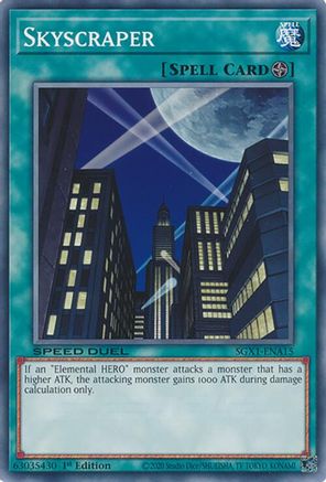 Skyscraper (SGX1-ENA15) - Speed Duel GX: Duel Academy Box 1st Edition Speed Duel GX: Duel Academy Box Yugioh Single  Squirtle Squad Card Shop.