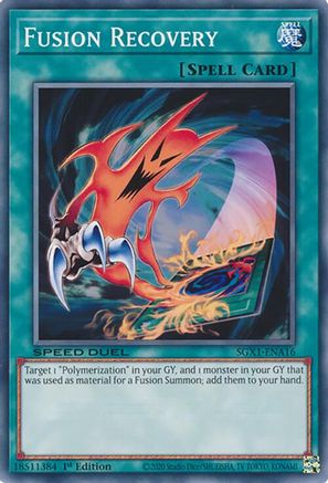 Fusion Recovery (SGX1-ENA16) - Speed Duel GX: Duel Academy Box 1st Edition Speed Duel GX: Duel Academy Box Yugioh Single  Squirtle Squad Card Shop.