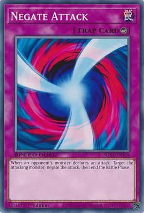 Negate Attack (SGX1-ENA18) - Speed Duel GX: Duel Academy Box 1st Edition Speed Duel GX: Duel Academy Box Yugioh Single  Squirtle Squad Card Shop.