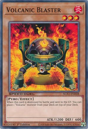 Volcanic Blaster (SGX1-ENH08) - Speed Duel GX: Duel Academy Box 1st Edition Speed Duel GX: Duel Academy Box Yugioh Single  Squirtle Squad Card Shop.