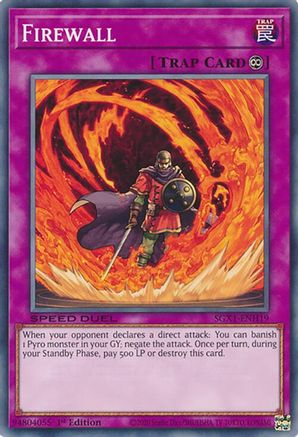 Firewall (SGX1-ENH19) - Speed Duel GX: Duel Academy Box 1st Edition Speed Duel GX: Duel Academy Box Yugioh Single  Squirtle Squad Card Shop.