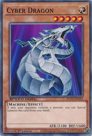 Cyber Dragon (SGX1-ENG01) - Speed Duel GX: Duel Academy Box 1st Edition Speed Duel GX: Duel Academy Box Yugioh Single  Squirtle Squad Card Shop.