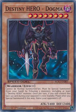 Destiny HERO - Dogma (SGX1-ENB07) - Speed Duel GX: Duel Academy Box 1st Edition Speed Duel GX: Duel Academy Box Yugioh Single  Squirtle Squad Card Shop.