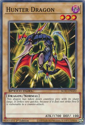 Hunter Dragon (SGX1-ENG02) - Speed Duel GX: Duel Academy Box 1st Edition Speed Duel GX: Duel Academy Box Yugioh Single  Squirtle Squad Card Shop.