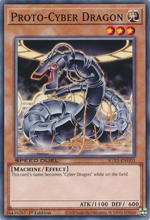 Proto-Cyber Dragon (SGX1-ENG03) - Speed Duel GX: Duel Academy Box 1st Edition Speed Duel GX: Duel Academy Box Yugioh Single  Squirtle Squad Card Shop.