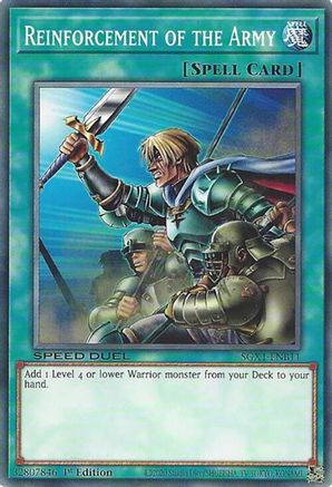 Reinforcement of the Army (B) (SGX1-ENB11) - Speed Duel GX: Duel Academy Box 1st Edition Speed Duel GX: Duel Academy Box Yugioh Single  Squirtle Squad Card Shop.