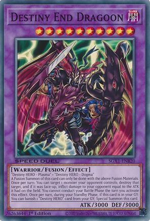 Destiny End Dragoon (SGX1-ENB20) - Speed Duel GX: Duel Academy Box 1st Edition Speed Duel GX: Duel Academy Box Yugioh Single  Squirtle Squad Card Shop.