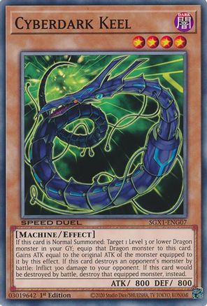 Cyberdark Keel (SGX1-ENG07) - Speed Duel GX: Duel Academy Box 1st Edition Speed Duel GX: Duel Academy Box Yugioh Single  Squirtle Squad Card Shop.