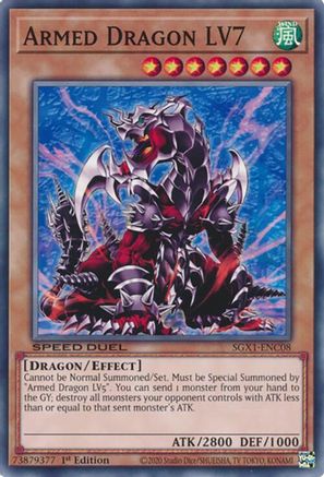 Armed Dragon LV7 (SGX1-ENC08) - Speed Duel GX: Duel Academy Box 1st Edition Speed Duel GX: Duel Academy Box Yugioh Single  Squirtle Squad Card Shop.