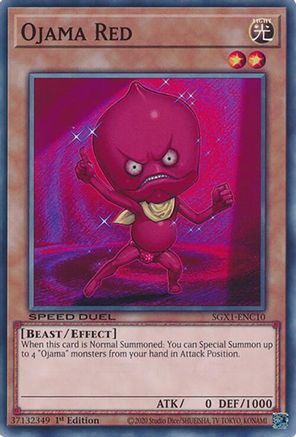 Ojama Red (SGX1-ENC10) - Speed Duel GX: Duel Academy Box 1st Edition Speed Duel GX: Duel Academy Box Yugioh Single  Squirtle Squad Card Shop.