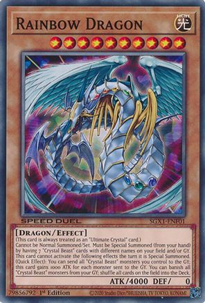 Rainbow Dragon (SGX1-ENF01) - Speed Duel GX: Duel Academy Box 1st Edition Speed Duel GX: Duel Academy Box Yugioh Single  Squirtle Squad Card Shop.