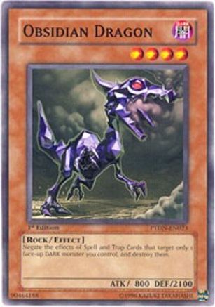Obsidian Dragon (PTDN-EN023) - Phantom Darkness Unlimited Phantom Darkness Yugioh Single  Squirtle Squad Card Shop.