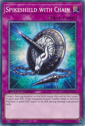 Spikeshield with Chain (SGX1-ENC19) - Speed Duel GX: Duel Academy Box 1st Edition Speed Duel GX: Duel Academy Box Yugioh Single  Squirtle Squad Card Shop.