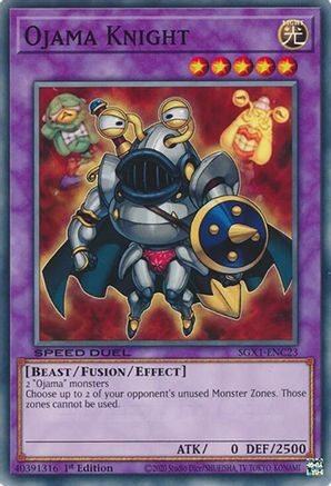 Ojama Knight (SGX1-ENC23) - Speed Duel GX: Duel Academy Box 1st Edition Speed Duel GX: Duel Academy Box Yugioh Single  Squirtle Squad Card Shop.