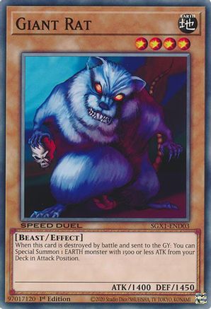 Giant Rat (SGX1-END03) - Speed Duel GX: Duel Academy Box 1st Edition Speed Duel GX: Duel Academy Box Yugioh Single  Squirtle Squad Card Shop.