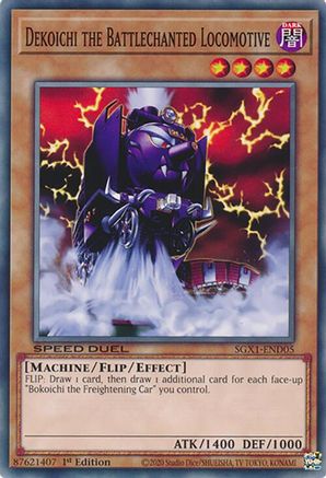 Dekoichi the Battlechanted Locomotive (SGX1-END05) - Speed Duel GX: Duel Academy Box 1st Edition Speed Duel GX: Duel Academy Box Yugioh Single  Squirtle Squad Card Shop.