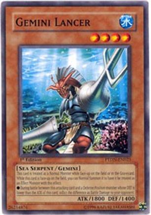 Gemini Lancer (PTDN-EN025) - Phantom Darkness Unlimited Phantom Darkness Yugioh Single  Squirtle Squad Card Shop.