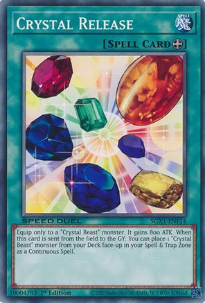Crystal Release (SGX1-ENF14) - Speed Duel GX: Duel Academy Box 1st Edition Speed Duel GX: Duel Academy Box Yugioh Single  Squirtle Squad Card Shop.